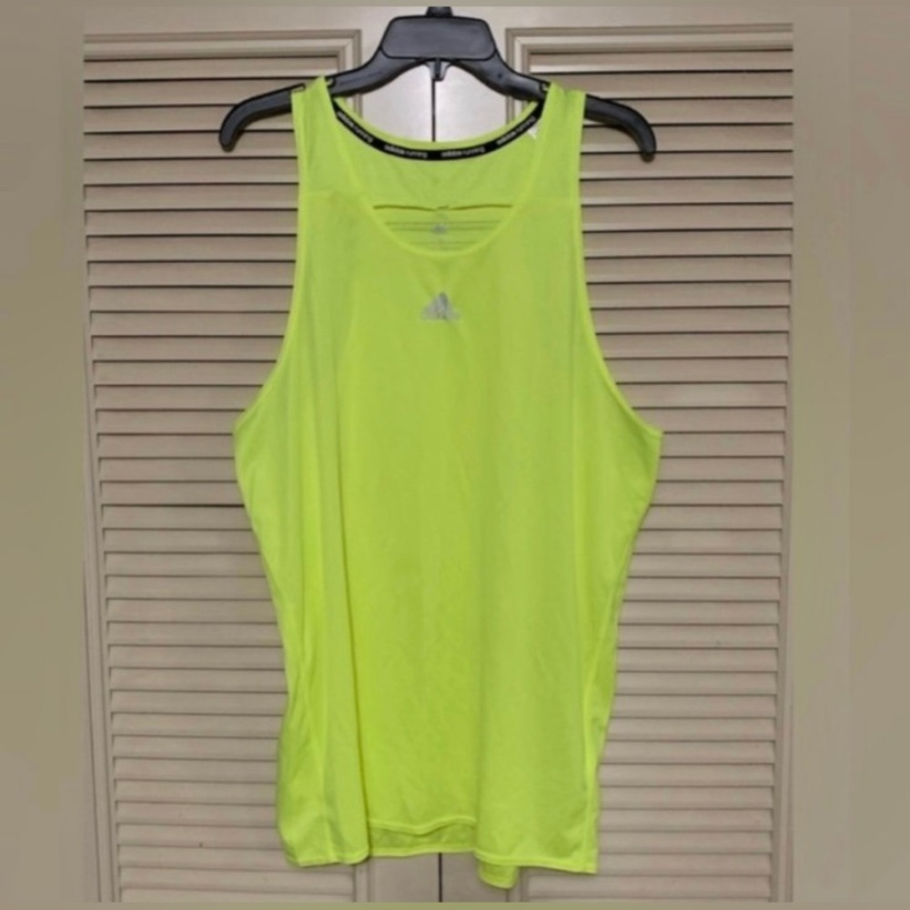 Adidas Bright Lime Sports tank top men’s large